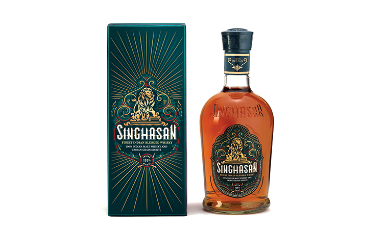 Singhasan blends Indian malt, grain spirits