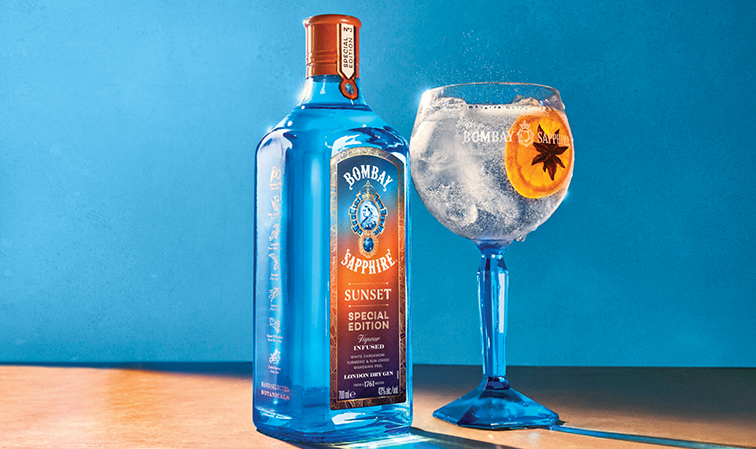 Bottle glows with profile of new gin