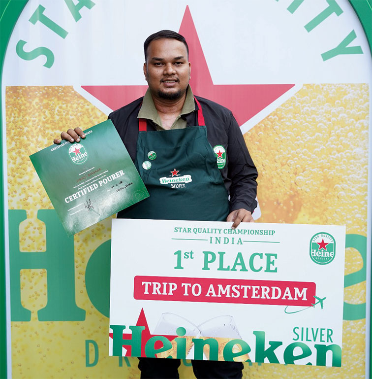 Viraj takes Heineken challenge to Amsterdam