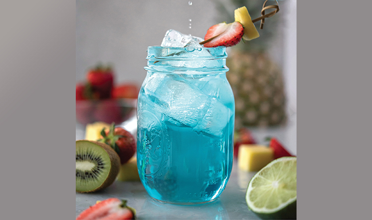 Exberry’s blue shown green flag