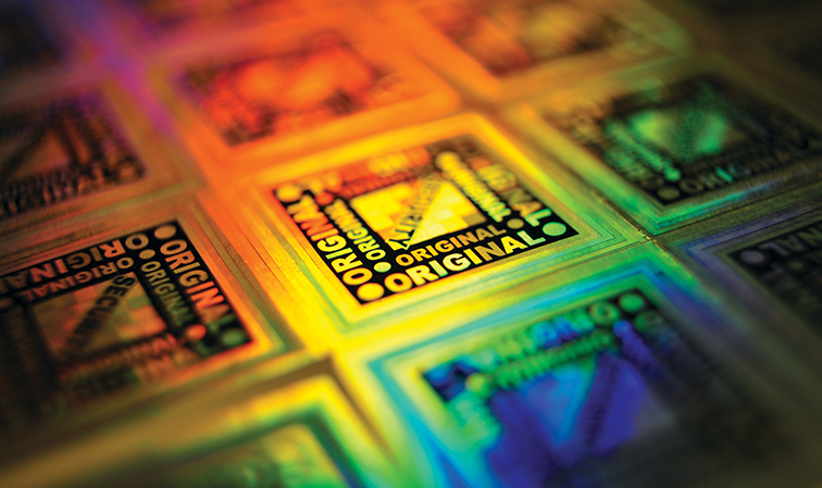 Holography to sift out counterfeit liquor